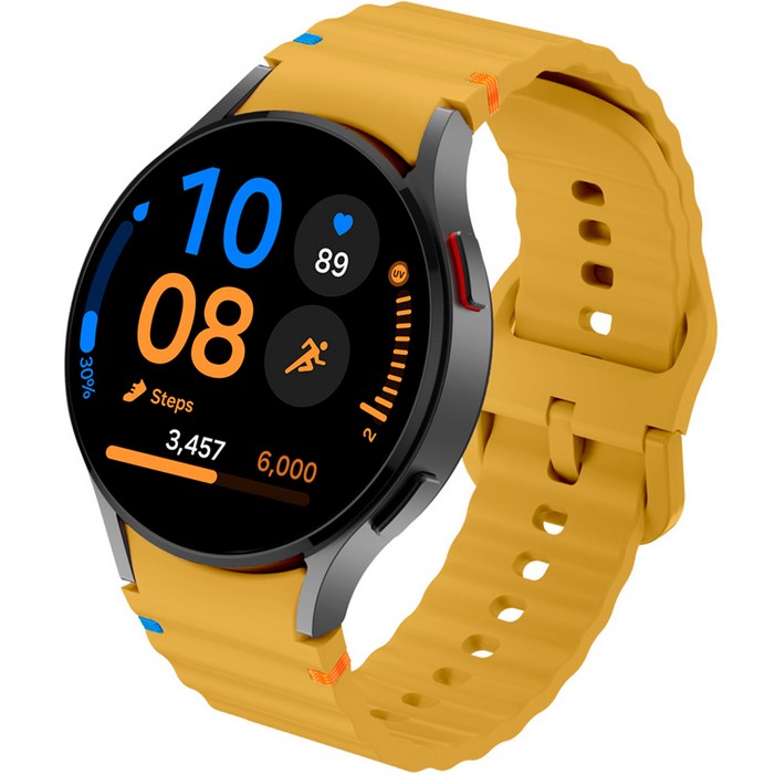 쿠산 갤럭시워치 스트랩 패션 스포츠 실리콘 밴드