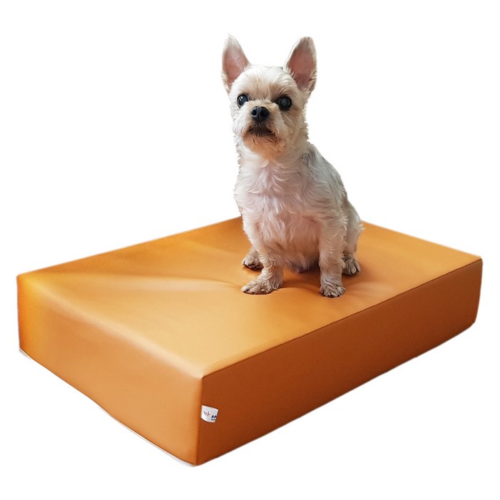 방수계단 까씨네 레자인조가죽 강아지계단 방수계단1단 부터 3단E 사이즈 5종, 1단 레자 오렌지, 1개