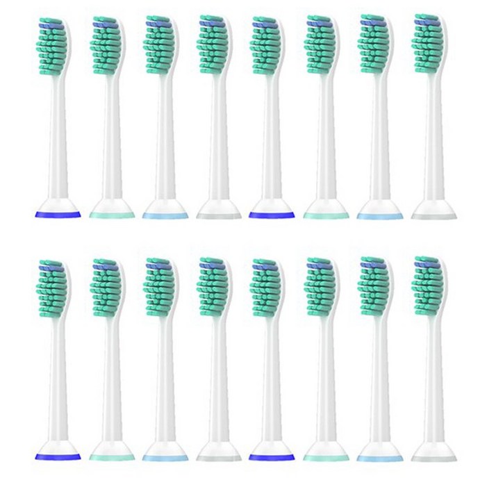 필립스 호환 전동칫솔모 HX6512 HX6530 HX6535 호환 리필모 토비메모리, 16개, 필립스 호환모
