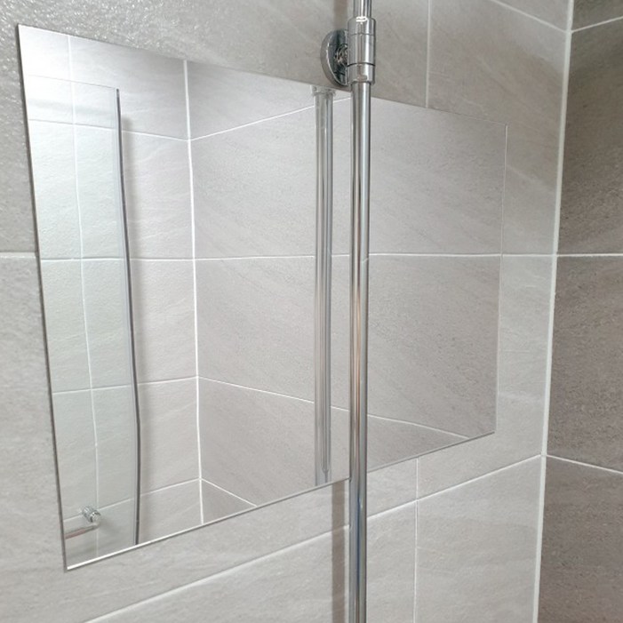 대형 모칸도 아크릴 거울 75X75cm 모서리 직각형 접착식 DIY거울 두께 2mm 재단가능, 모서리직각 75X75 2mm