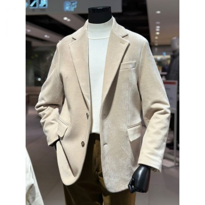 F/W 가넷옴므&리버클래시 GBW14307 BE 베이지 코듀로이 캐주얼 셋업 자켓