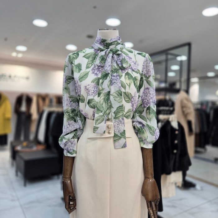 MOJO 하이넥 스카프 블라우스 s261msc003 2747519