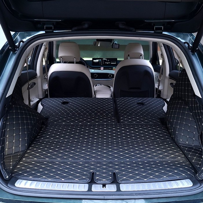 가온 더뉴 아이오닉5 트렁크매트 차박 매트 풀커버, 블랙X베이지, 더뉴 아이오닉5