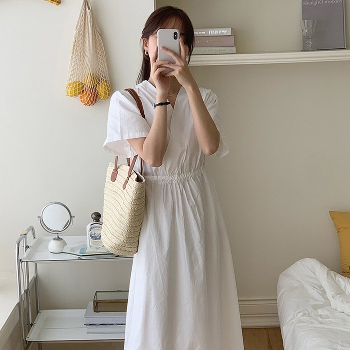 1015마켓핫템자체제작 샤린 반팔 랩 원피스