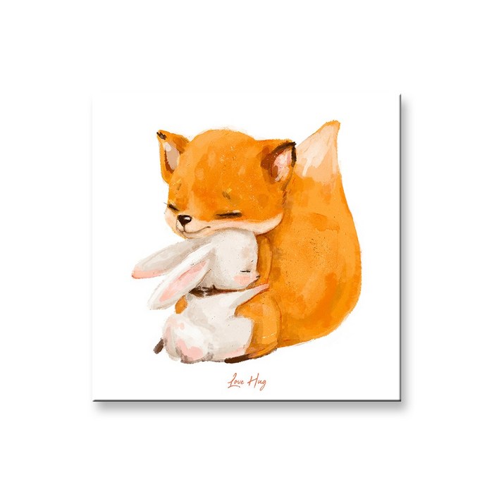 아이방 아기방 액자 귀여운 동물 그림 토끼 코끼리 부엉이 돼지