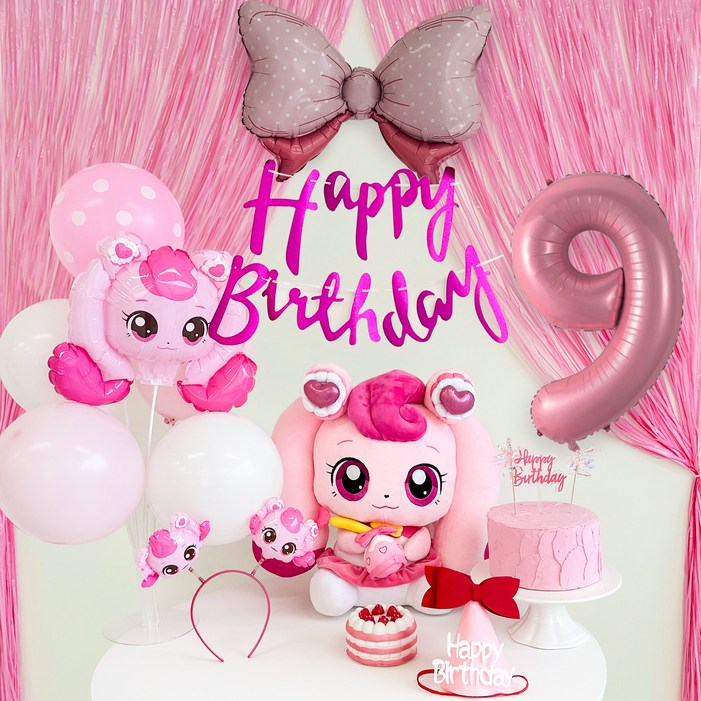 메리파티 캐치티니핑 하츄핑 풍선 생일파티 올인원 세트