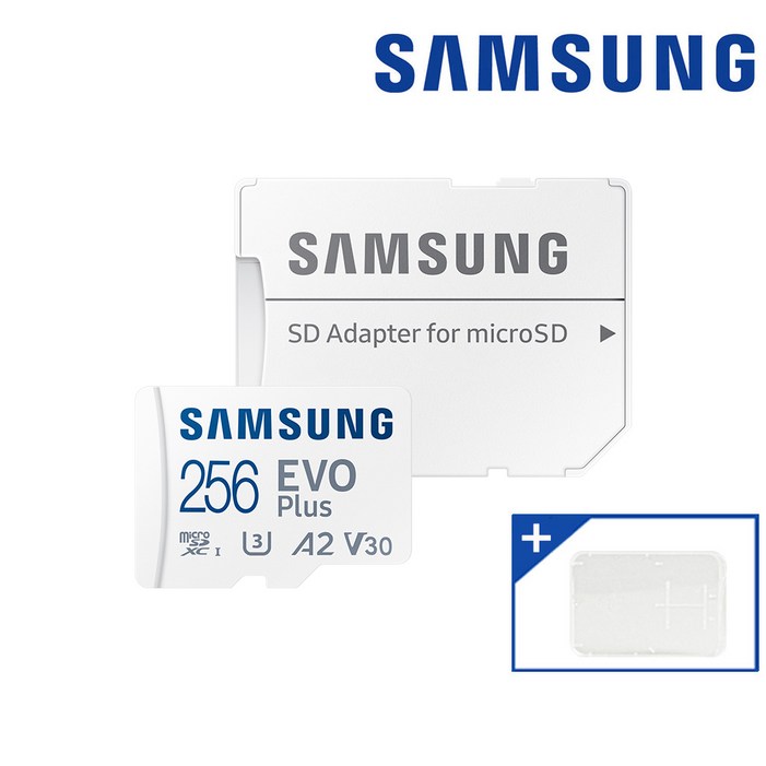 삼성전자 마이크로SD카드 EVO PLUS MB-MC256 KR + SD카드 케이스