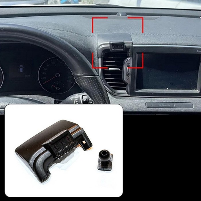 지파츠 기아 스포티지 QL 15년18년 전용 대시보드 차량용 핸드폰 송풍구 거치대 마운트