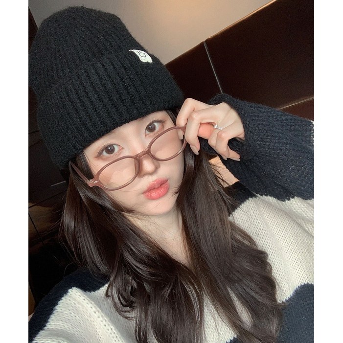 워너비뮤즈 트렌디 꾸안꾸 긱시크 너드 원형 뿔테 안경