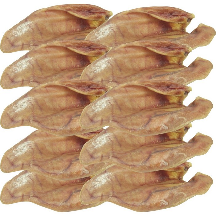 잘먹개 국내산 강아지 수제간식, 돼지통귀, 10개, 43g, 돼지귀통