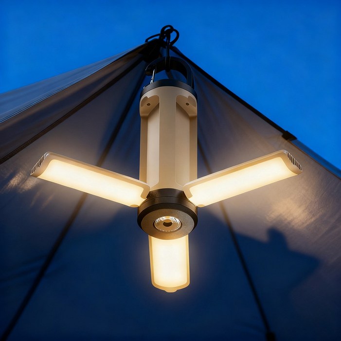 Keebright 3in1 휴대용 아웃도어 LED 캠핑 랜턴 3000mAh 캠핑조명 날개랜턴