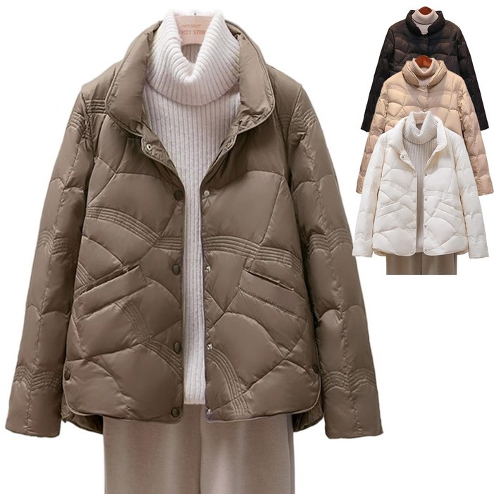 JD 5577 간절기 경량패딩 숏패딩 누빔 경량패딩 날씬한 경량패딩