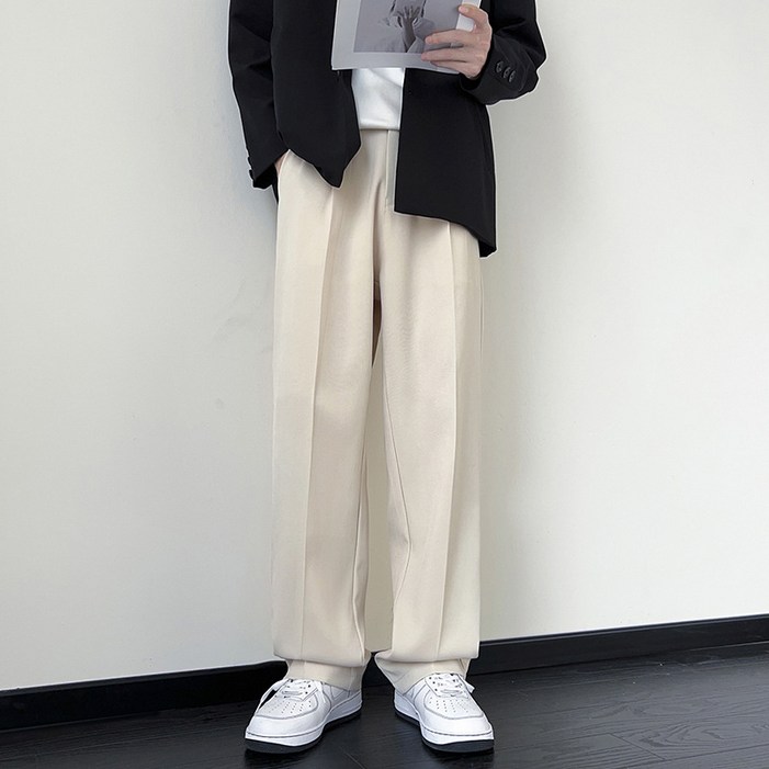 ANYOU 남성 슬랙스 정장바지 사계절 일자핏 캐주얼 리미엄