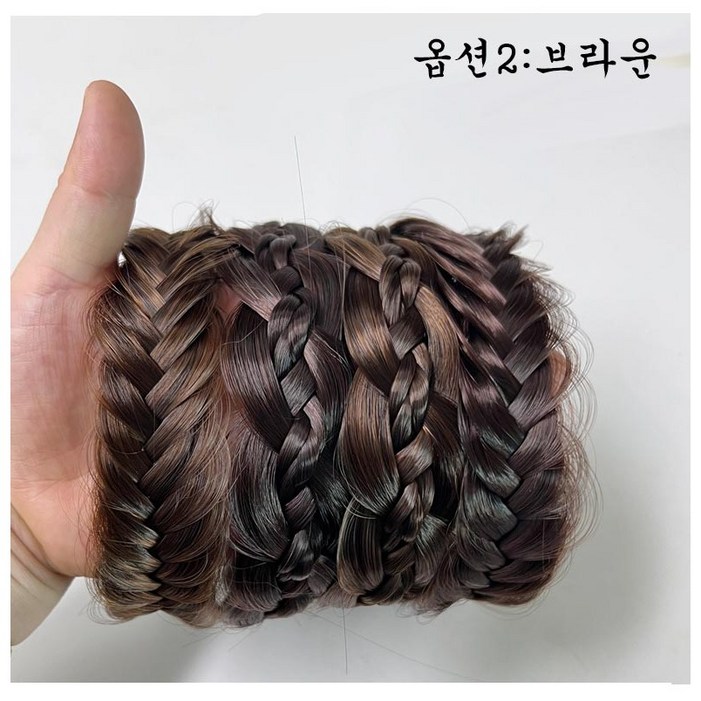 뚱보 4매입 내추럴 여신 머리띠 헤어밴드