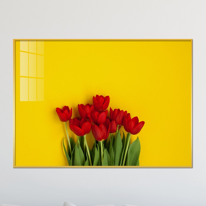 아트블루 예쁜 꽃 튤립 다발 인테리어 그림액자