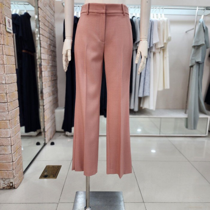 JJ JIGOTT JJ지고트  세미 부츠컷 슬릿 팬츠 GM8A0SL31_DG