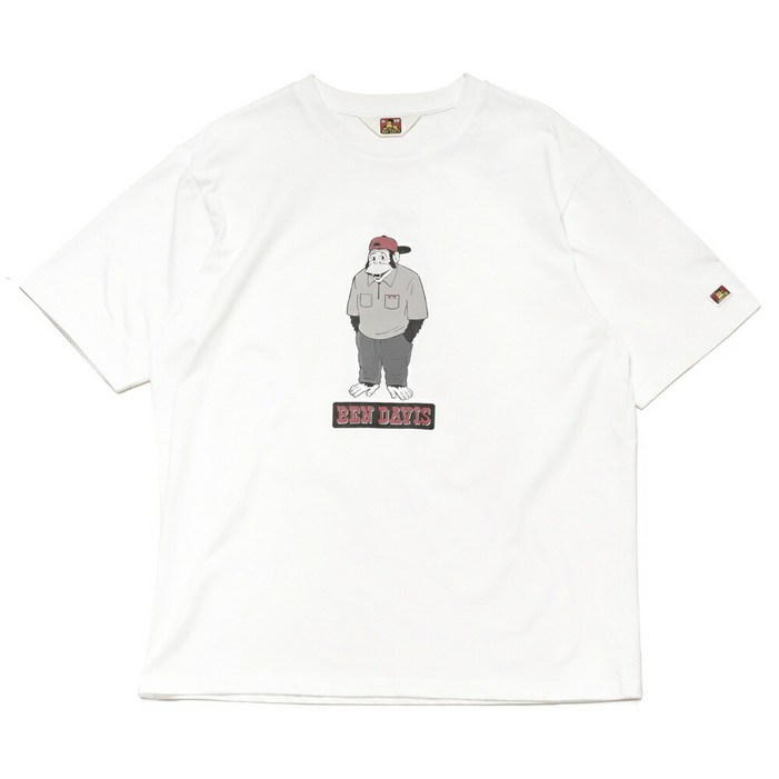 일본직구 벤데이비스 고릴라 프린트 티셔츠 반팔 티셔츠 남성 코튼 BDY40001