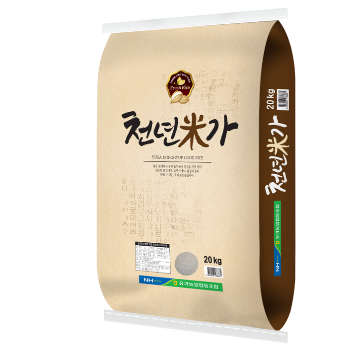 천년미가20kg 찹쌀이 섞여 찰진 쌀, 20kg, 1개