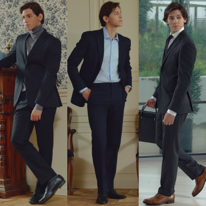 워모 [워모] 24FW 프리미엄 스트레치 수트 4종 SET