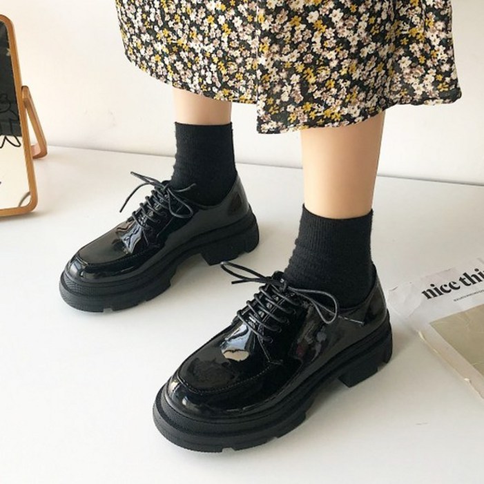 3.5cm 키높이 끈로퍼