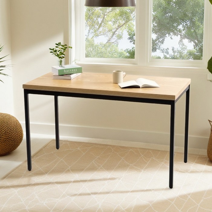 S시리즈 1200X700 사각 4인 식탁 테이블 카페 주방 식탁 인테리어 커피숍 업소용, 멀바우