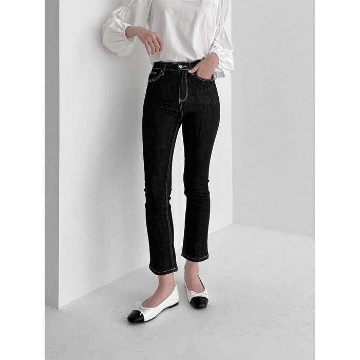 [타임특가/논페이드/인밴딩] 다니엘 슬림 일자핏 생지 청바지 여성 데님 2color