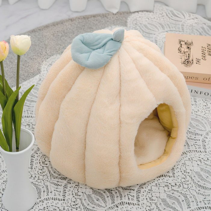 퍼플펫 호박 숨숨집 반려동물 쿠션하우스