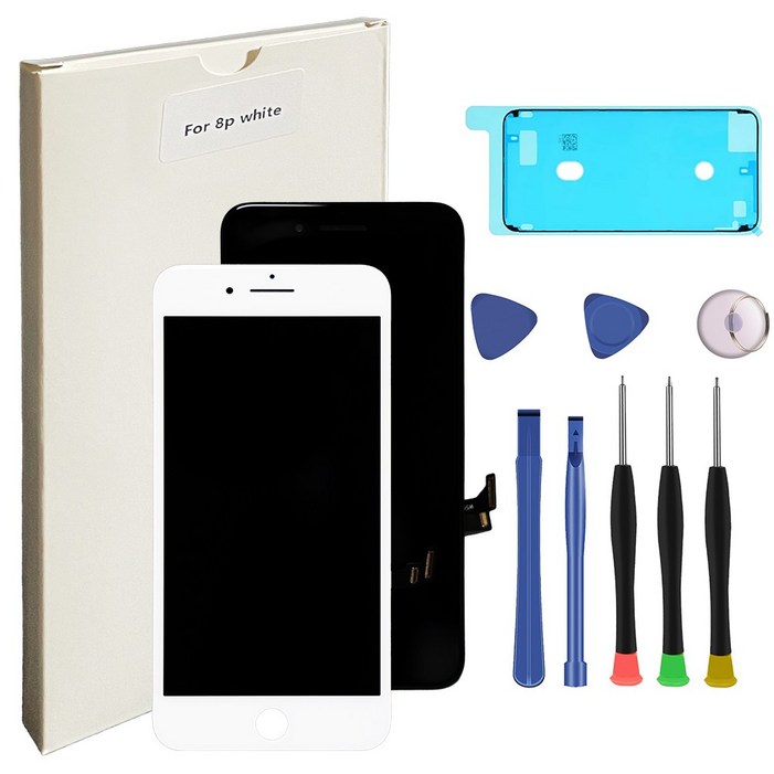 아이폰액정 아이폰8플러스액정 수리 교체용 부품 iPhone8PlusDisplay LCD, 1개, 아이폰8PLUS 액정 화이트