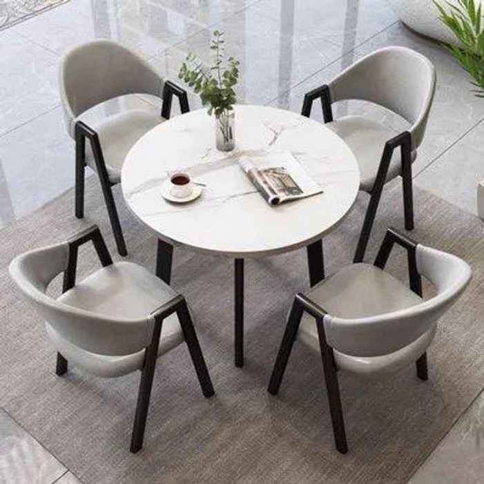 테이블세트 원형 대기실 4인용 사무실 휴게실 티테이블