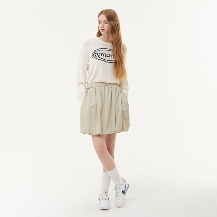 플라스틱아일랜드 벨티드 벌룬 스커트 PQ3WS882