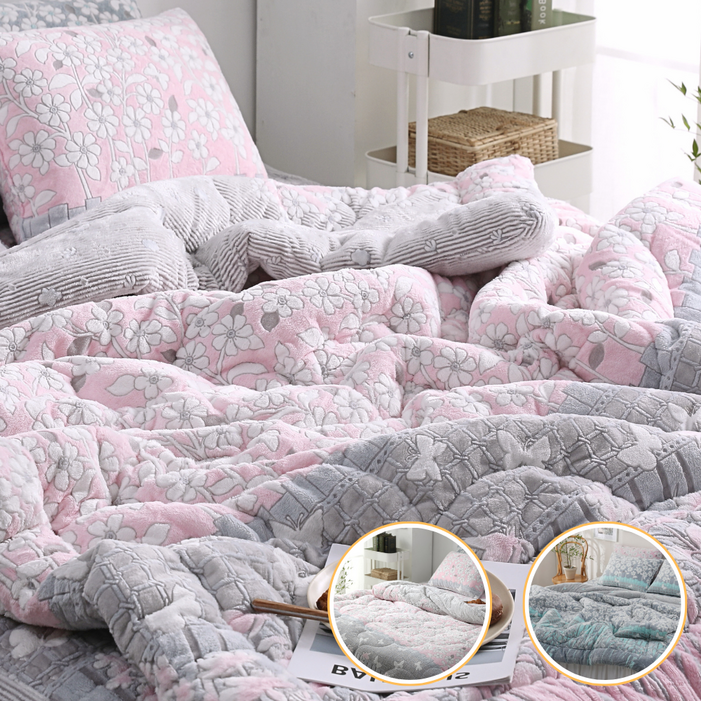 이부자리 극세사 차렵이불 겨울 침구 세트 슈퍼싱글 퀸