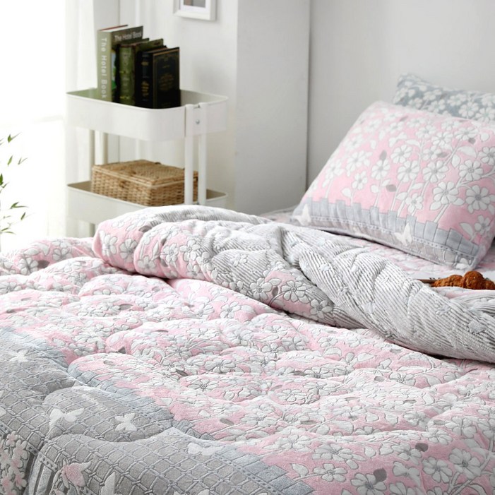 수젠하우스 데이지 밍크 극세사 차렵 이불 침구 국내제작 생산