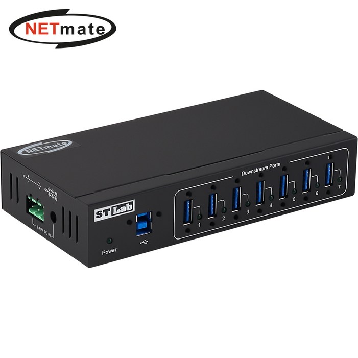 넷메이트 산업용 USB3.0 7포트 허브 IU141