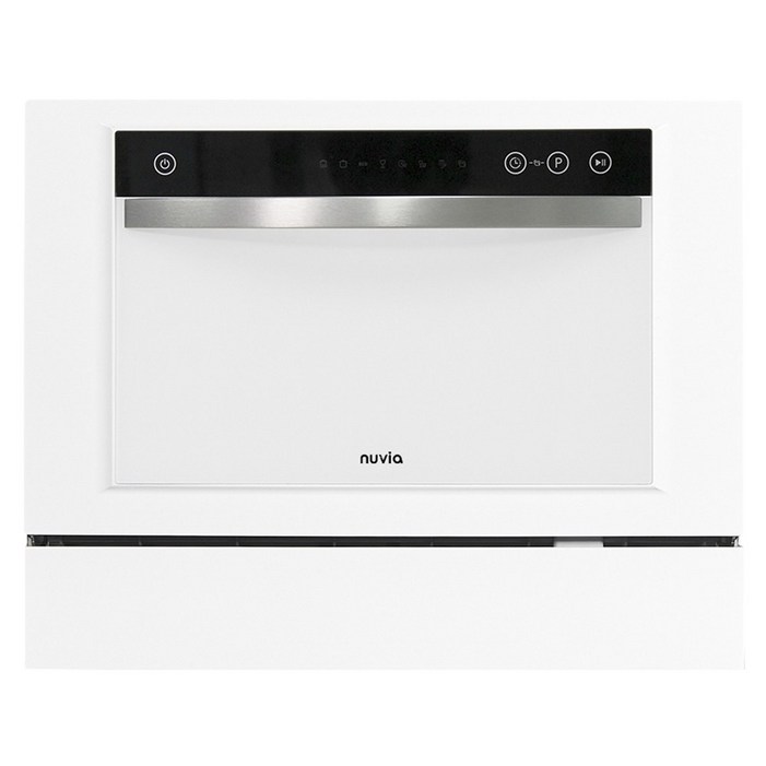 nuvia 누비아 식기세척기 NDWNI6W 6인용 무설치 무타공 자동문열림 UV 소형 미니 원룸