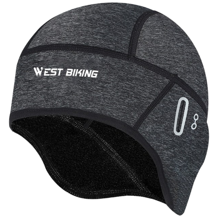 유티즌 스포츠 비니 헬멧 속모자 자전거 겨울방한 귀마개, 웨스트 그레이, 1개