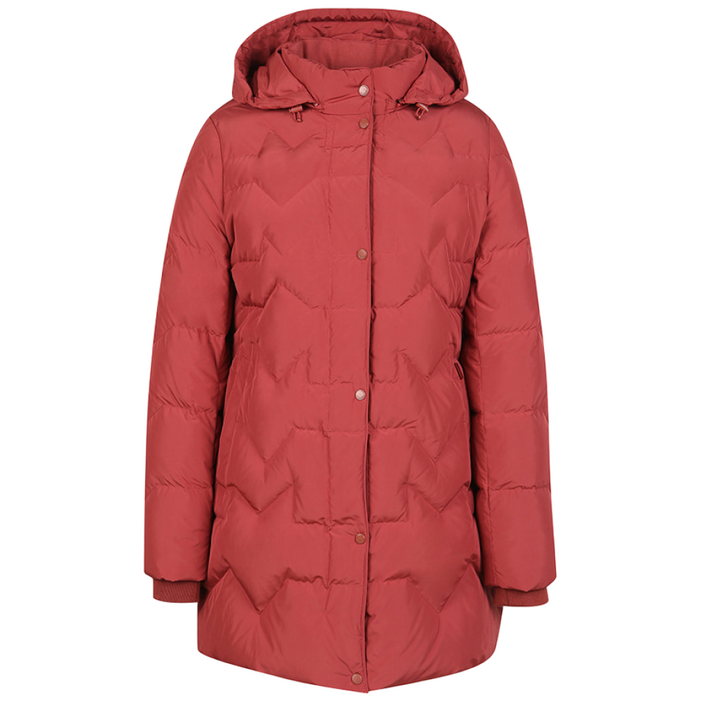 올포유 여성 후드 탈부착 변형 퀼팅 슬림핏 구스 다운 점퍼 ALDJLA131431