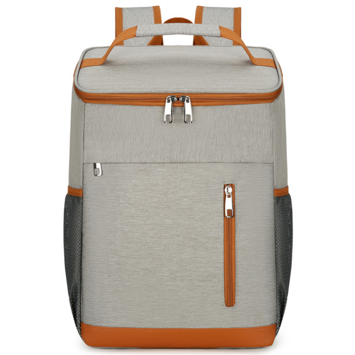 YOPENCE 아웃도어 다용도 보온보냉 백팩 쿨러 보냉가방 25L, 그레이, 1개