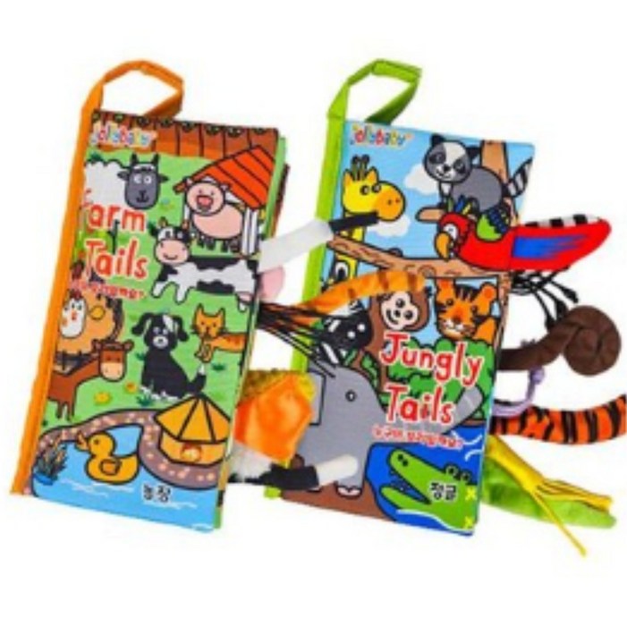 졸리베이비 꼬리책 한영버전 2권 세트, 1개