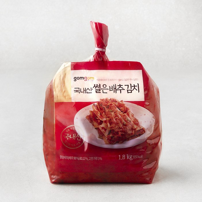 곰곰 국내산 썰은 배추 김치, 1.8kg, 1개
