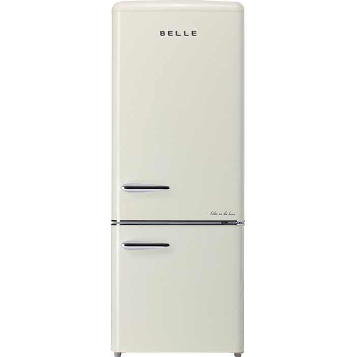BELLE 레트로 글라스 191L 2도어 냉장고 방문설치