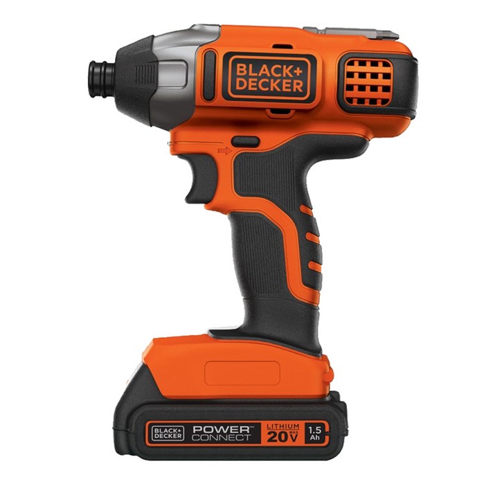 블랙앤데커 20V MAX 충전 임팩 드라이버 BDCIM18K1, 본품 배터리 1개, 1세트 블랙앤데커 20V MAX 충전 임팩 드라이버 BDCIM18K1, 본품 배터리 1개, 1세트