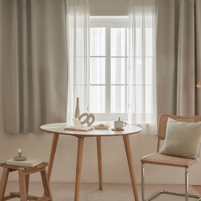 데코뷰 햇빛차단 양면 암막 작은창커튼 평식