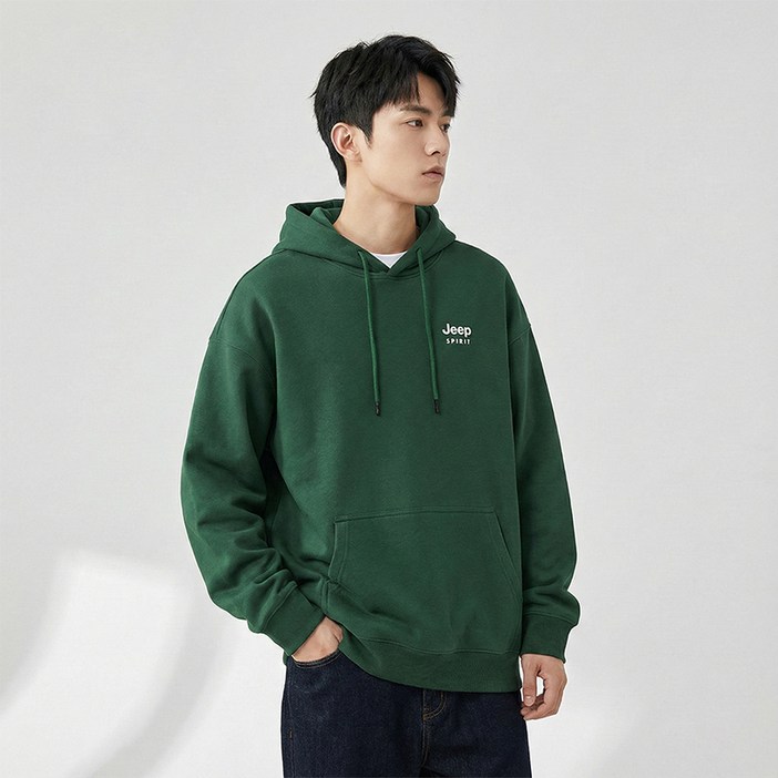 지프 남녀공용 패셔너블 빅포켓 후드티