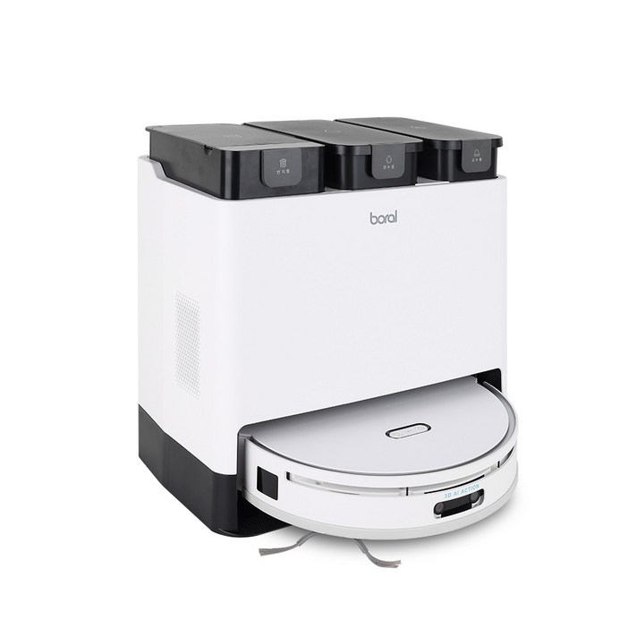 보랄 dToF 스마트센서 Z10 AI로봇청소기 BRR10W, BRR10W, 화이트