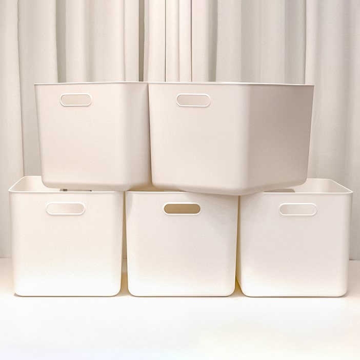 아임홈리빙 지니 팬트리 바스켓, 화이트, 5개