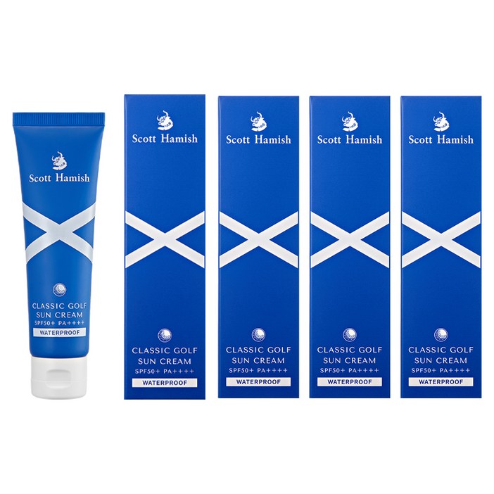 스콧해미쉬 클래식 골프 선크림 SPF50 PA, 4개, 40ml