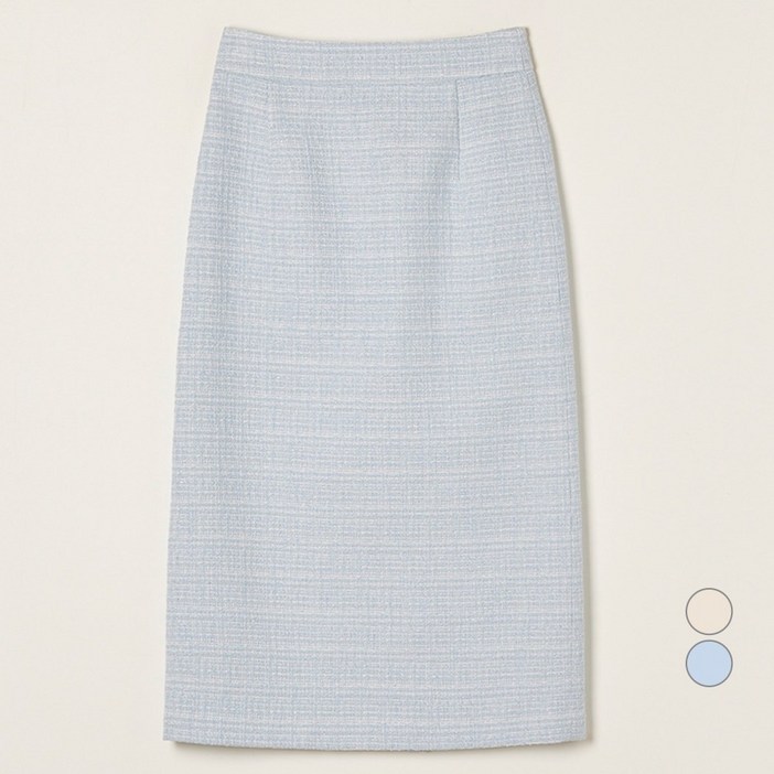 로엠 여성용 트위드 롱 스커트