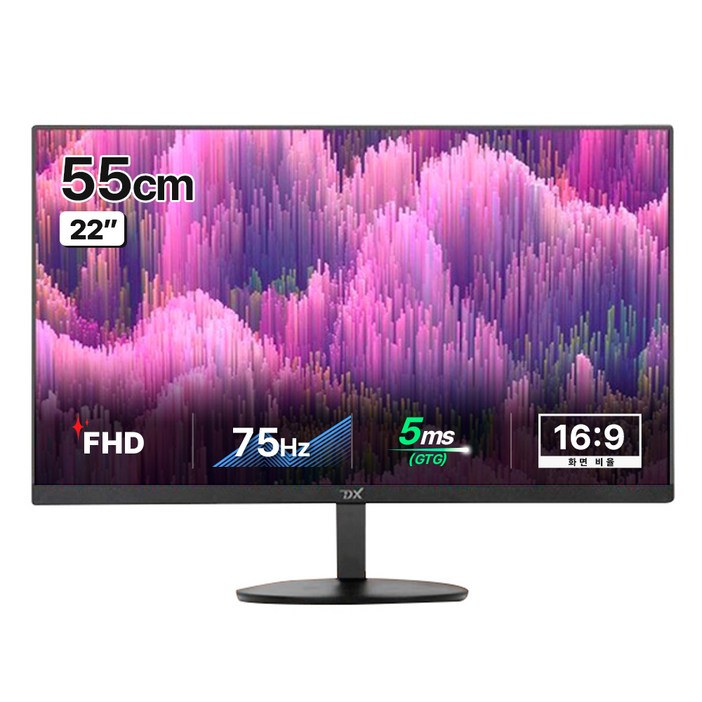 디엑스 FHD IPS패널 75Hz 사무용 게이밍 컴퓨터 모니터, 54.6cm, DX220HDMI 무결점 디엑스 FHD IPS패널 75Hz 사무용 게이밍 컴퓨터 모니터, 54.6cm, DX220HDMI 무결점