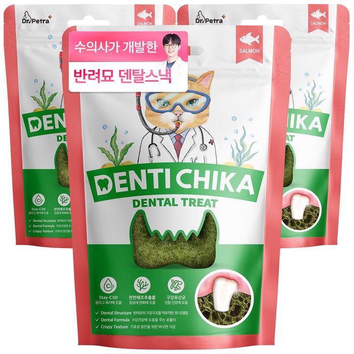 닥터페트라 고양이 덴티치카 덴탈트릿 이빨과자