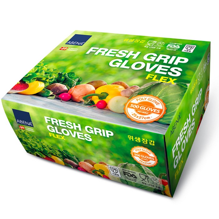 아베나 프레쉬그립 비닐장갑 플렉스